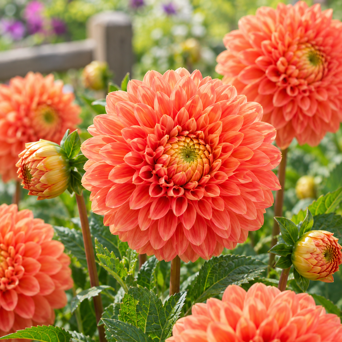 Bulbes de fleurs non-traité Dahlia ballon Jowey Linda calibre 1