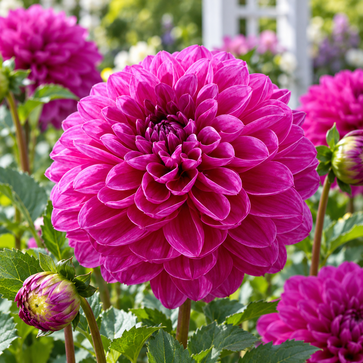 Bulbes de fleurs non-traité Dahlia décoratif Cartouche calibre 1