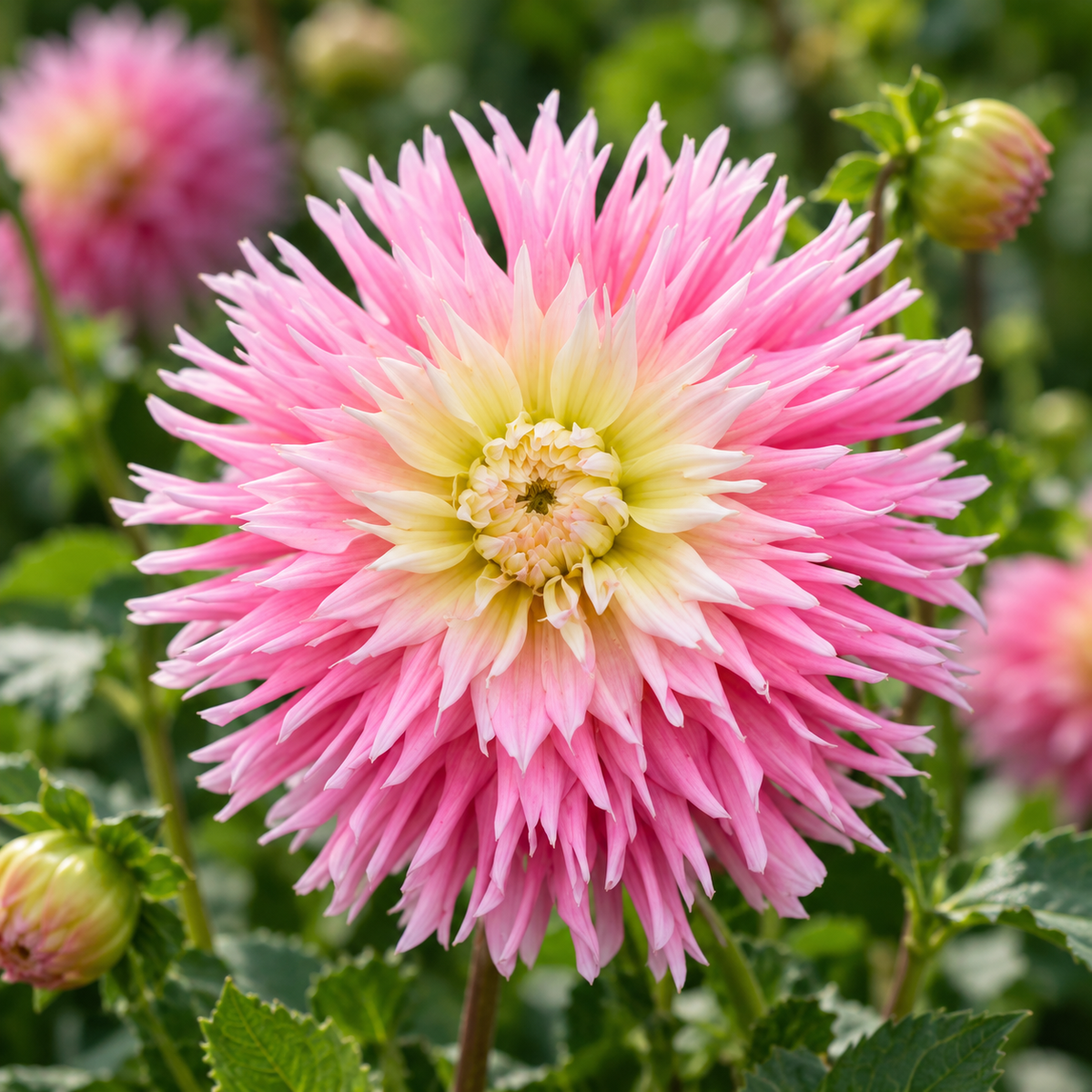 Bulbes de fleurs non-traité Dahlia lacinié / dentelé Just Married calibre 1