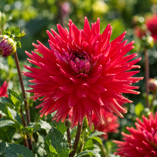 Bulbes de fleurs non-traité Dahlia Karma Red Corona® calibre 1
