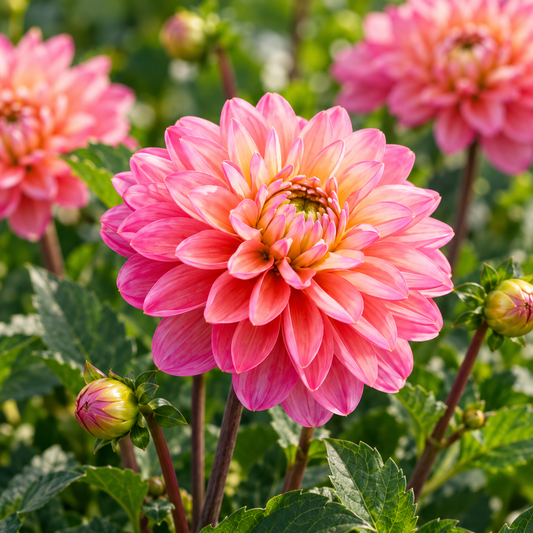 Bulbes de fleurs non-traité Dahlia Melody Pink Allegro® calibre 1