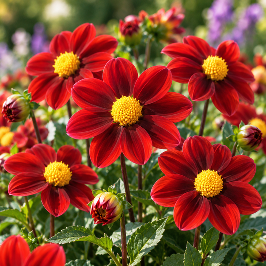 Bulbes de fleurs non-traité Dahlia Topmix Purple calibre 1