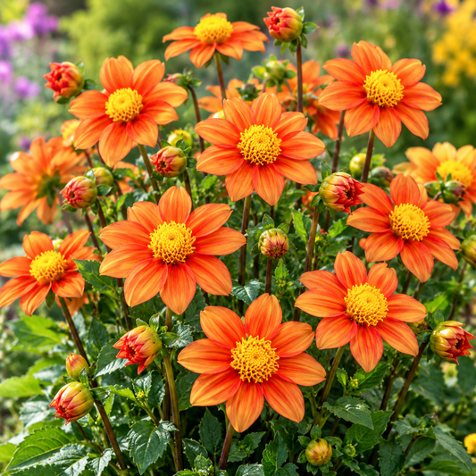 Bulbes de fleurs non-traité Dahlia Topmix Salmon calibre 1