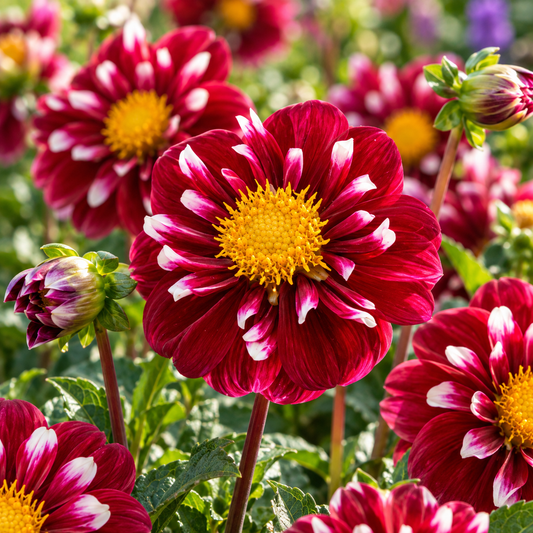 Bulbes de fleurs non-traité Dahlia à collerette Fantastico® calibre 1