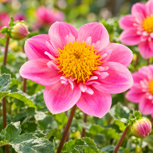 Bulbes de fleurs non-traité Dahlia à collerette Hartenaas calibre 1