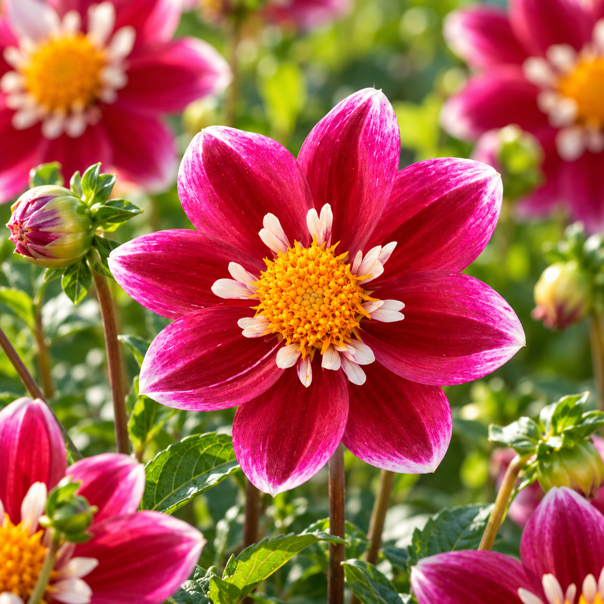 Bulbes de fleurs non-traité Dahlia à collerette Impression Fabula® calibre 1