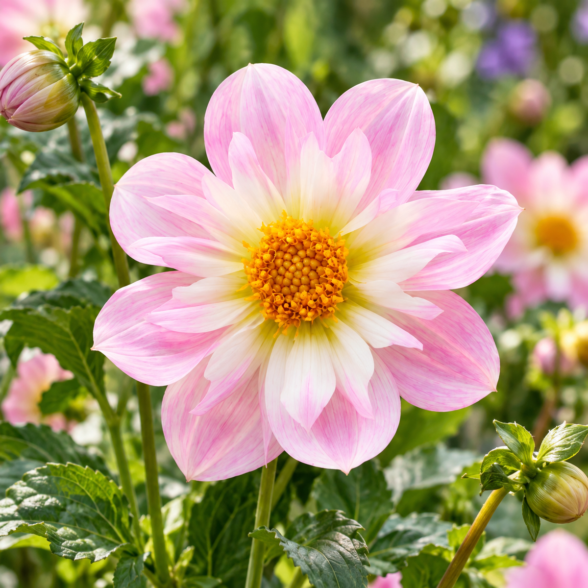 Bulbes de fleurs non-traité Dahlia à collerette Teesbrooke Audrey calibre 1