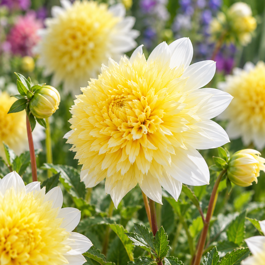 Bulbes de fleurs non-traité Dahlia à fleur d'anémone Freya's Paso Doble calibre 1