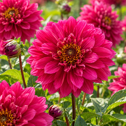 Bulbes de fleurs non-traité Dahlia à fleur d'anémone Purple Haze calibre 1