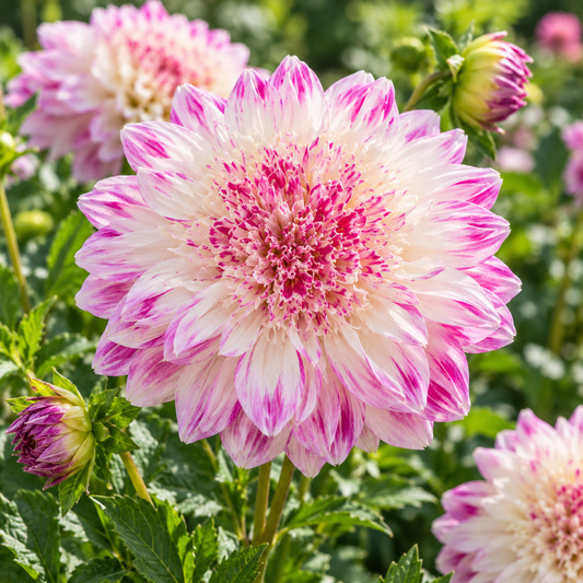 Bulbes de fleurs non-traité Dahlia à fleur d'anémone Que Sera calibre 1
