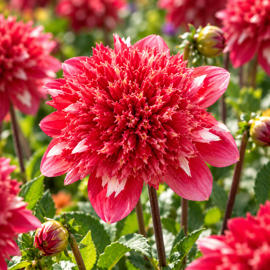Bulbes de fleurs non-traité Dahlia à fleur d'anémone Speech calibre 1