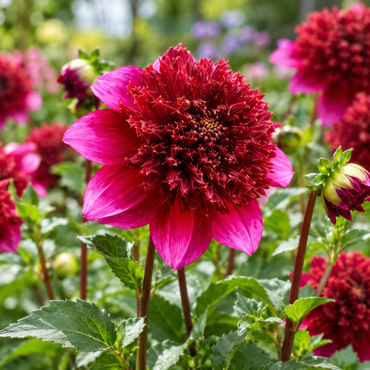 Bulbes de fleurs non-traité Dahlia à fleur d'anémone The Phantom calibre 1
