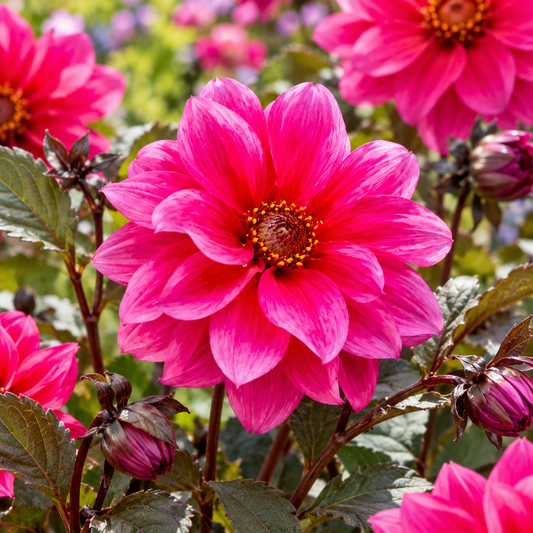 Bulbes de fleurs non-traité Dahlia à fleur de pivoine Fascination calibre 1