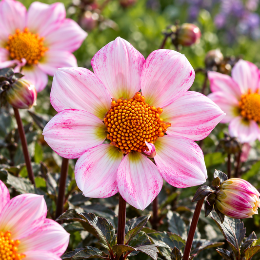 Bulbes de fleurs non-traité Dahlia à fleur simple American Pie VDTG26® calibre 1