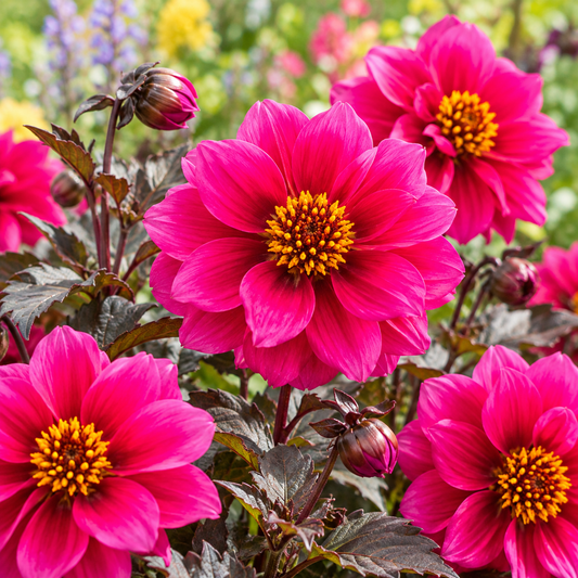 Bulbes de fleurs non-traité Dahlia à fleur simple Excentrique calibre 1
