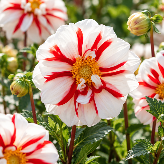 Bulbes de fleurs non-traité Dahlia à fleur simple Fire and Ice ™ calibre 1