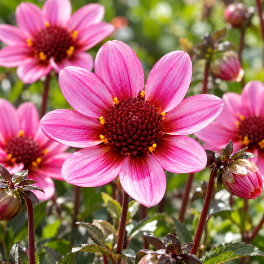 Bulbes de fleurs non-traité Dahlia à fleur simple Pretty Woman VDTG43® calibre 1