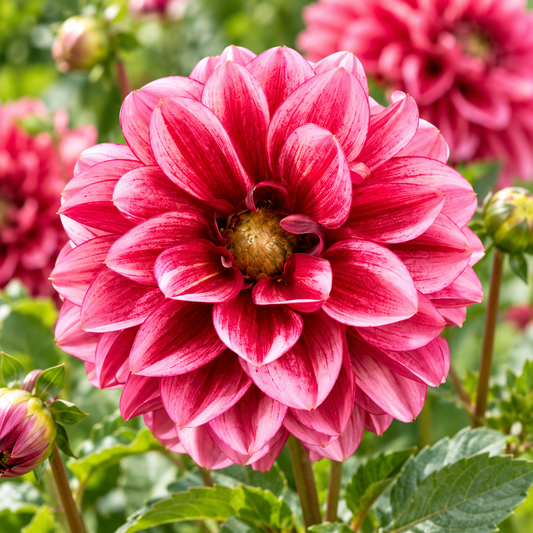 Bulbes de fleurs non-traité Dahlia à fleur simple Seniors Hope calibre 1