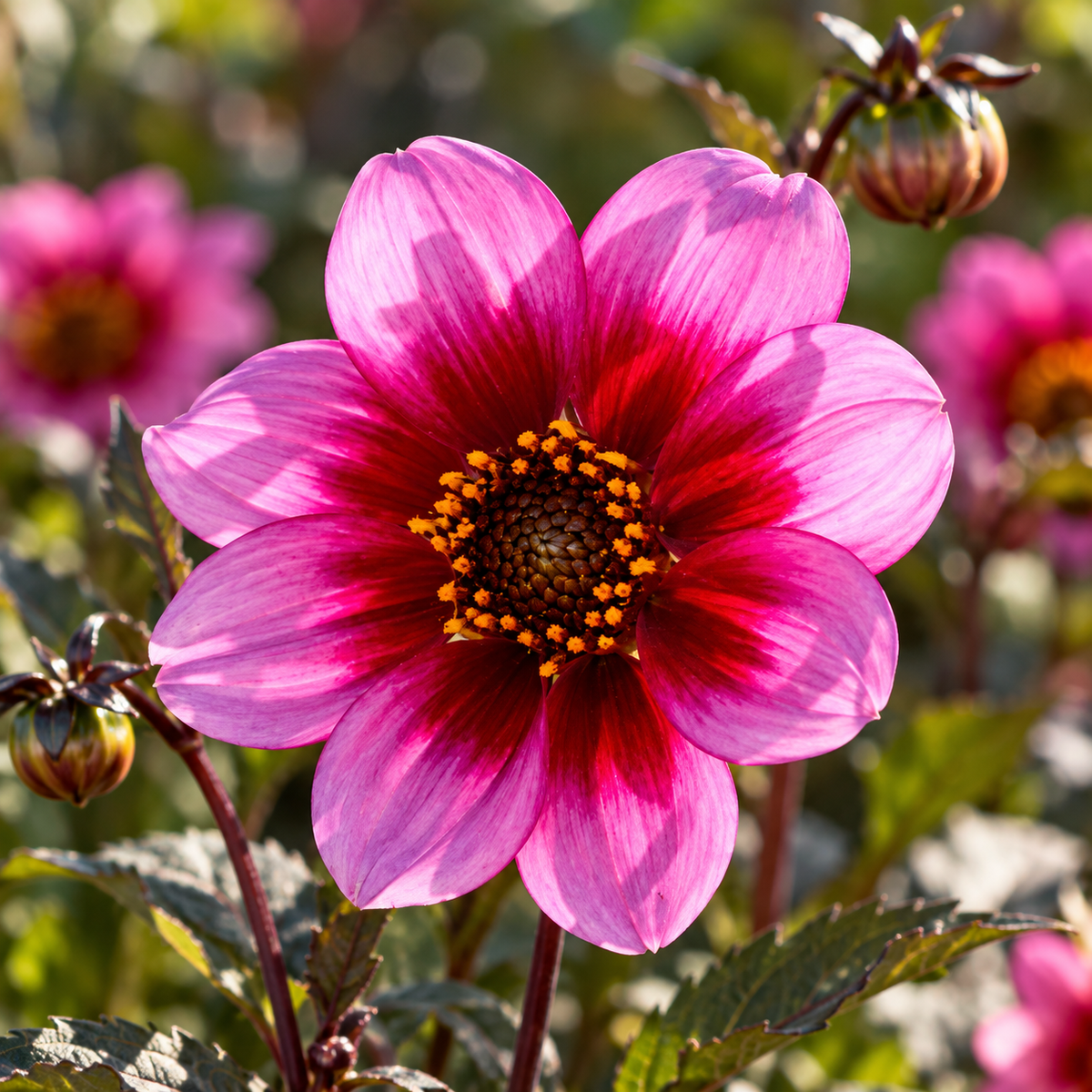 Bulbes de fleurs non-traité Dahlia à fleur simple Wishes N Dreams calibre 1
