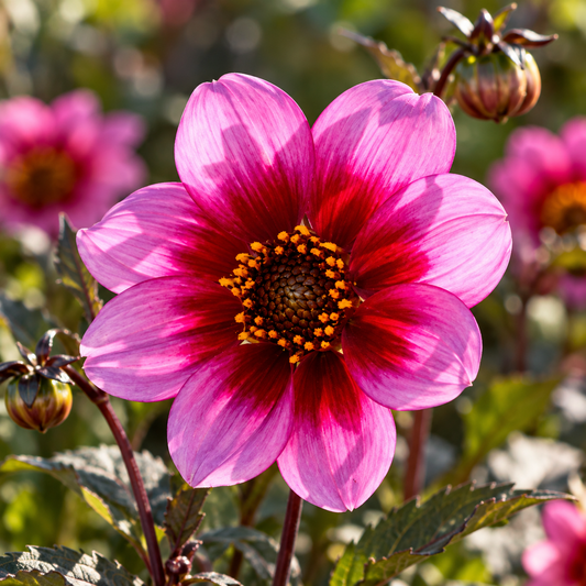 Bulbes de fleurs non-traité Dahlia à fleur simple Wishes N Dreams calibre 1