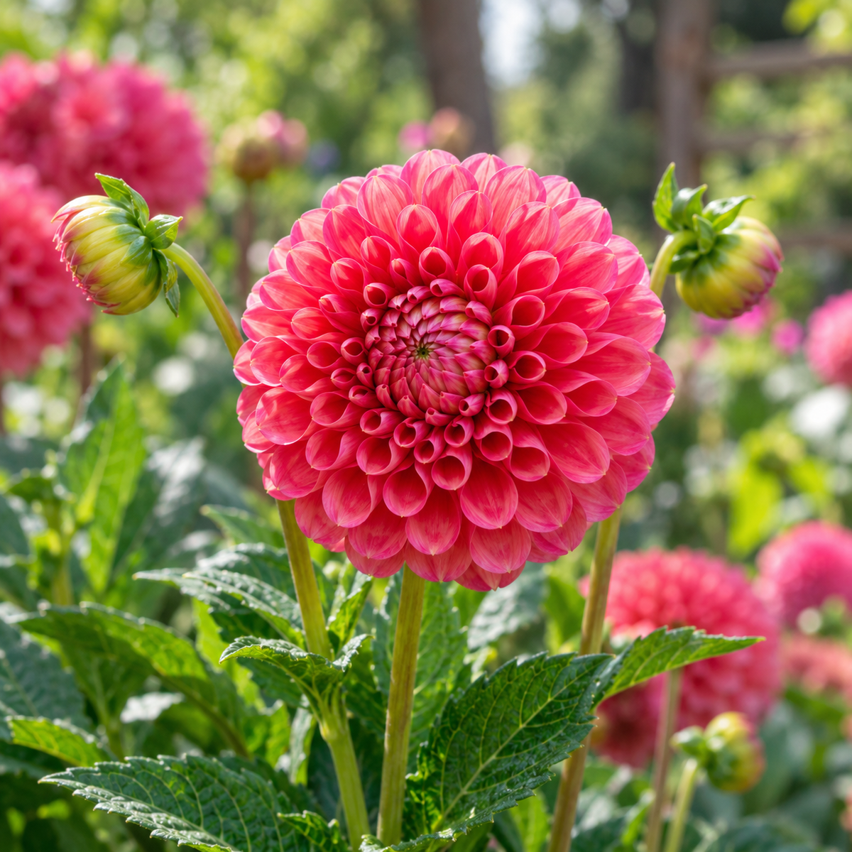 Bulbes de fleurs non-traité Dahlia ballon Cornel Brons calibre 1