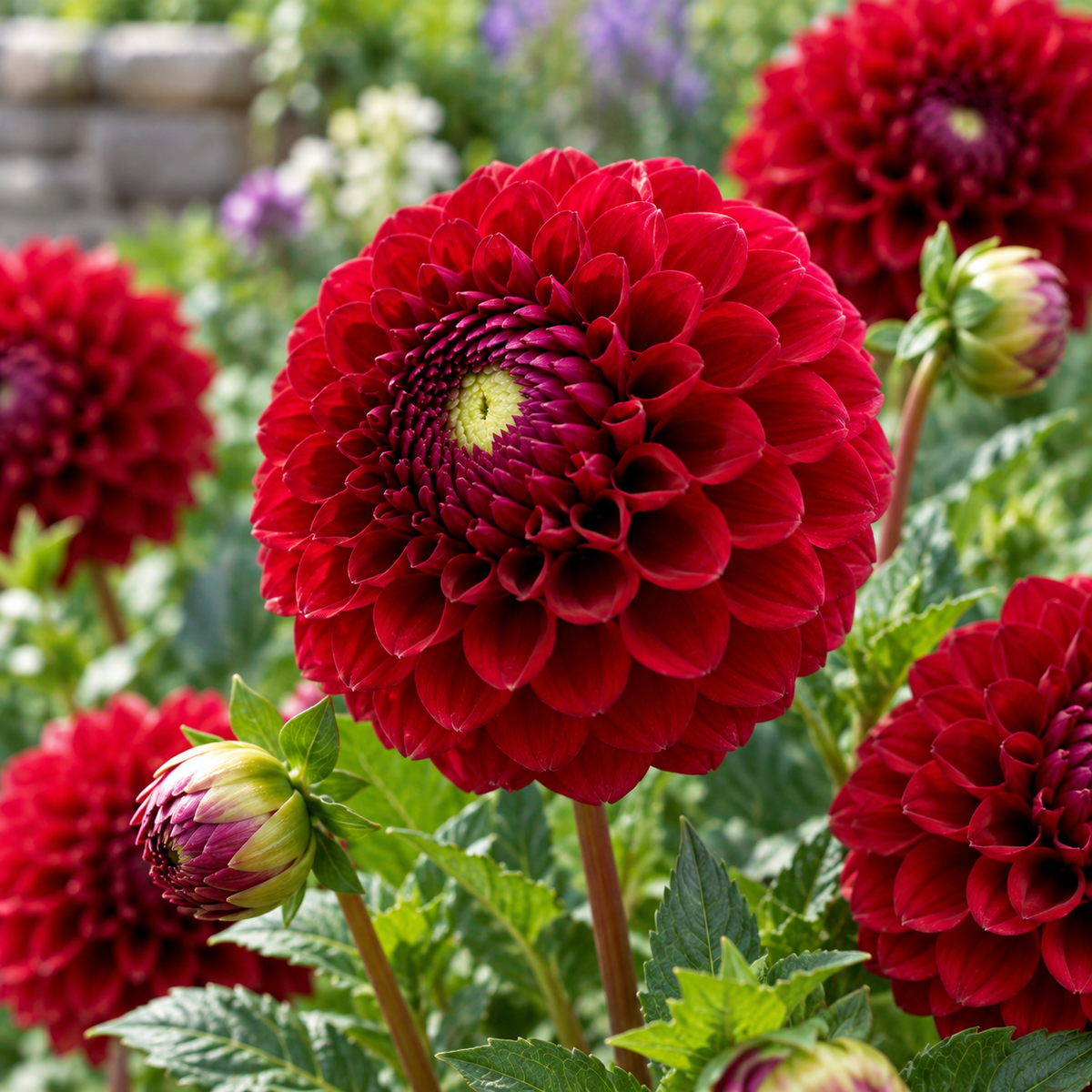 Bulbes de fleurs non-traité Dahlia ballon Geerlings' Babette calibre 1