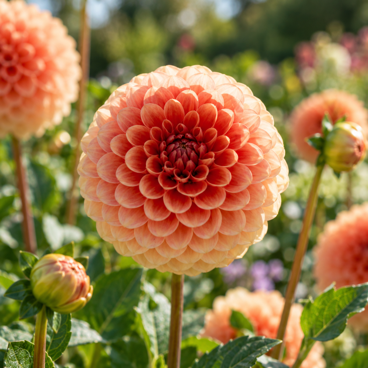Bulbes de fleurs non-traité Dahlia ballon Geerlings' Beatrice calibre 1