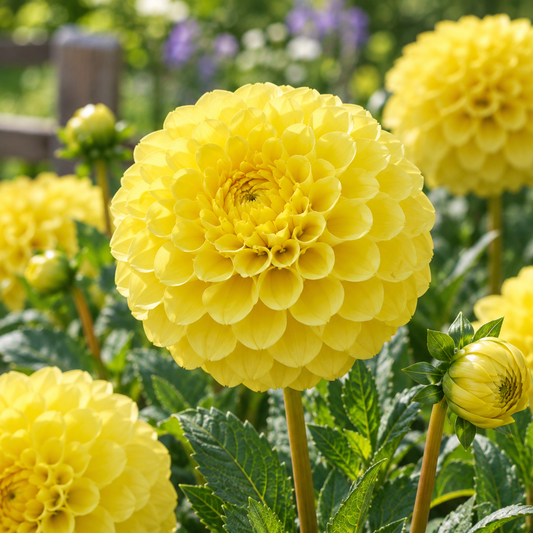 Bulbes de fleurs non-traité Dahlia ballon Golden Torch calibre 1
