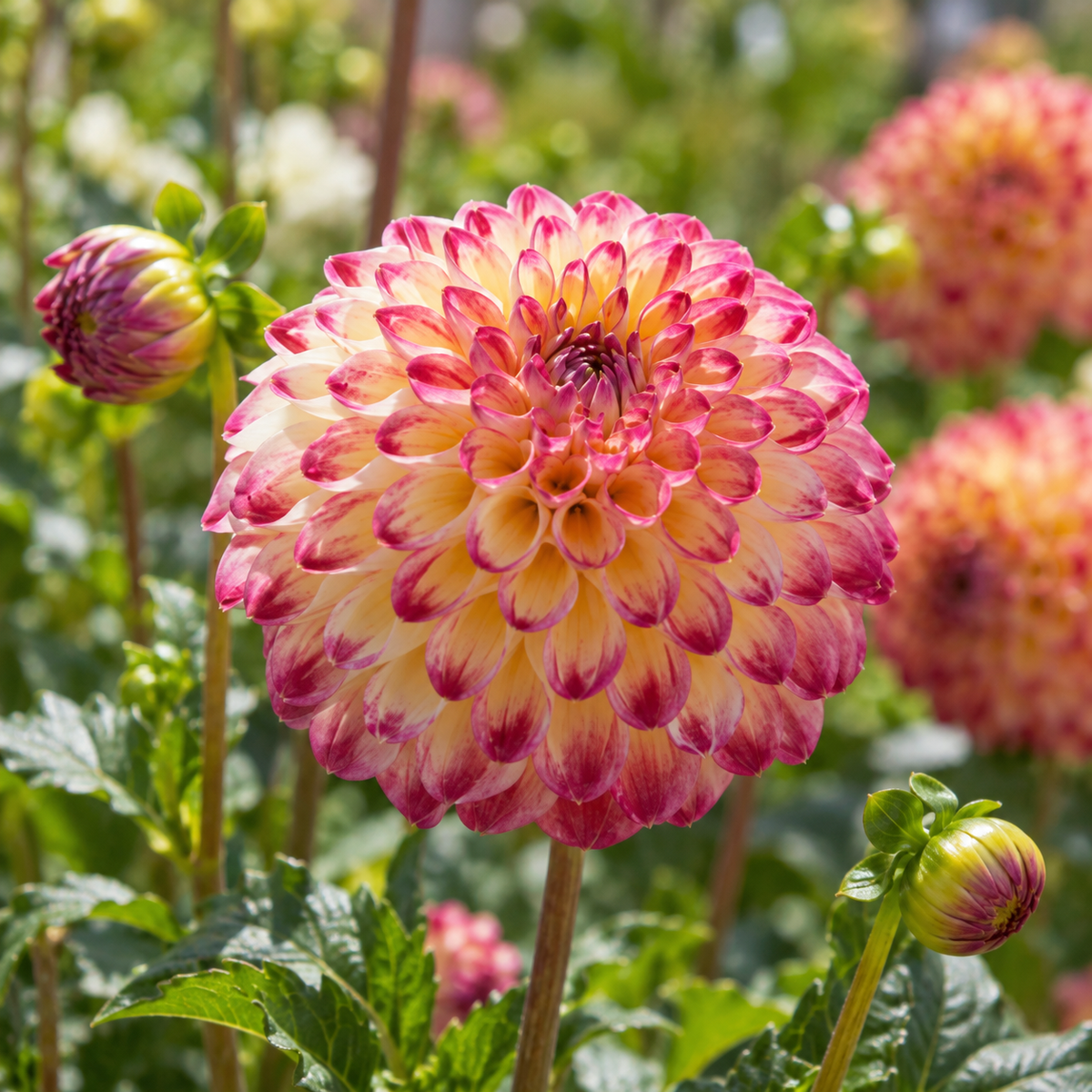 Bulbes de fleurs non-traité Dahlia ballon Jowey Arenda calibre 1