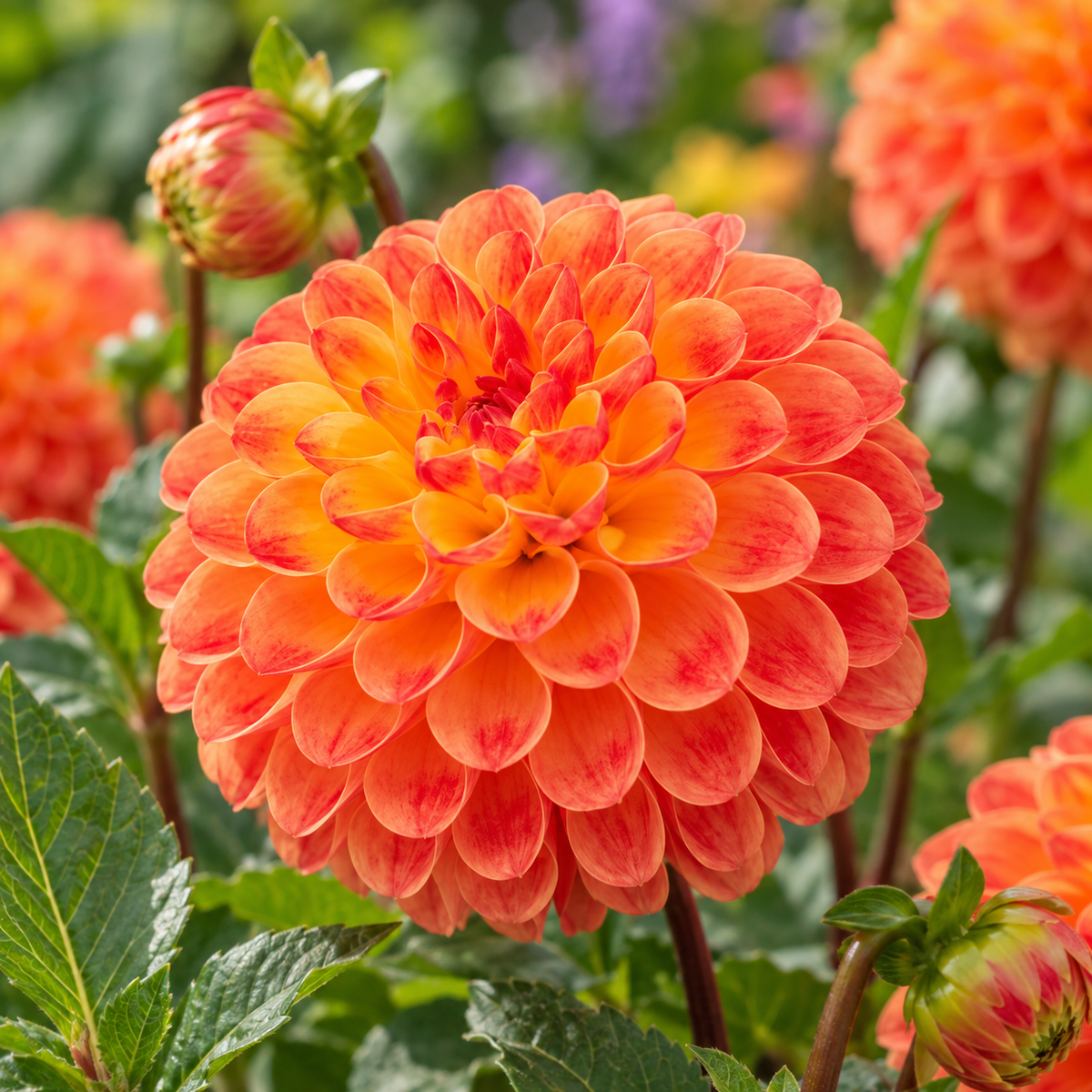 Bulbes de fleurs non-traité Dahlia ballon Jowey Chantal calibre 1