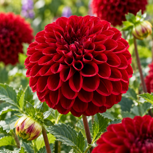 Bulbes de fleurs non-traité Dahlia ballon Maroon Fox® calibre 1