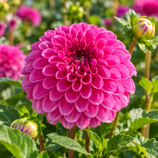 Bulbes de fleurs non-traité Dahlia ballon Purple Fox® calibre 1