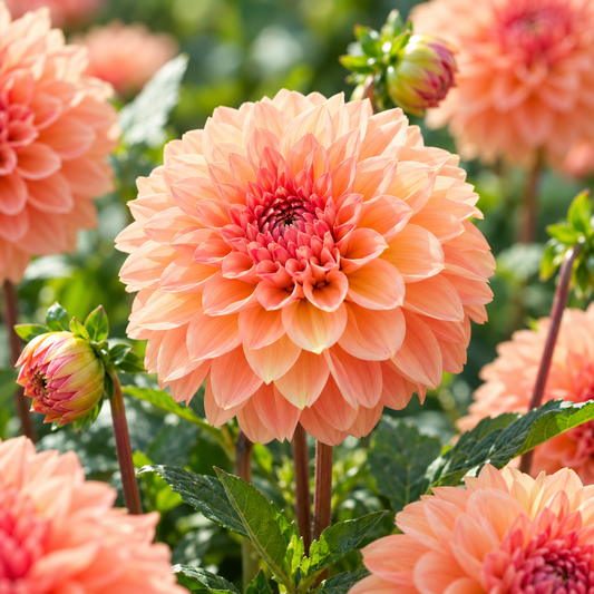 Bulbes de fleurs non-traité Dahlia ballon Sebastian calibre 1