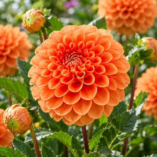 Bulbes de fleurs non-traité Dahlia ballon Sylvia (Maren) calibre 1