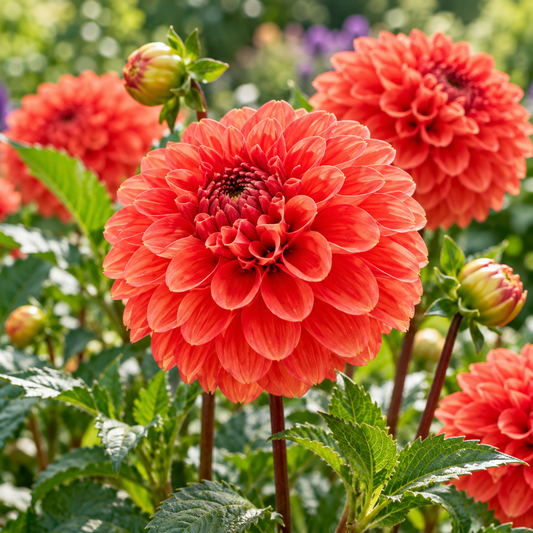 Bulbes de fleurs non-traité Dahlia ballon Zundert Mystery Fox® calibre 1