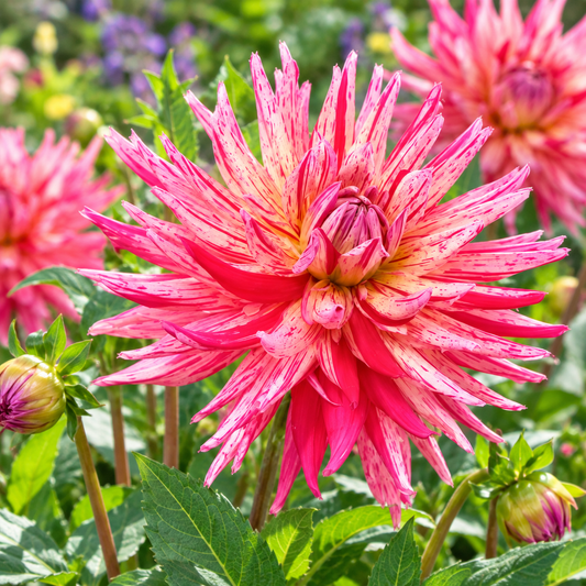 Bulbes de fleurs non-traité Dahlia cactus et semi-cactus Alain Mimoun calibre 1