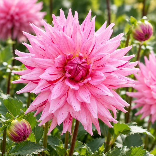 Bulbes de fleurs non-traité Dahlia cactus et semi-cactus American Dream calibre 1