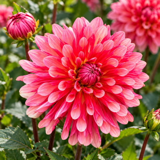 Bulbes de fleurs non-traité Dahlia cactus et semi-cactus Missis Dutch calibre 1