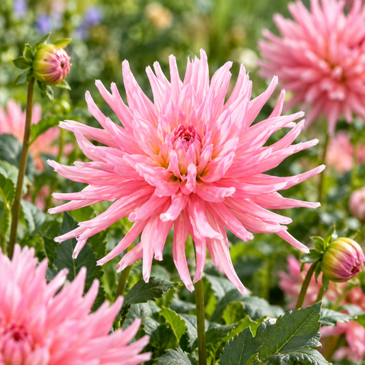 Bulbes de fleurs non-traité Dahlia cactus et semi-cactus Park Princess calibre 1