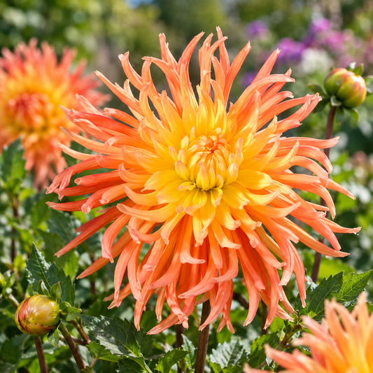 Bulbes de fleurs non-traité Dahlia cactus et semi-cactus Star Elite calibre 1