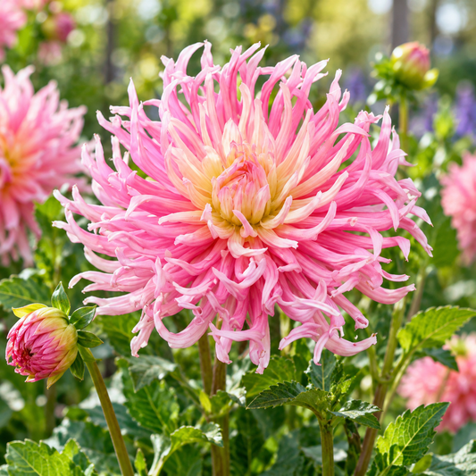 Bulbes de fleurs non-traité Dahlia cactus et semi-cactus Star's Favourite calibre 1