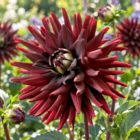 Bulbes de fleurs non-traité Dahlia cactus et semi-cactus Tamburo calibre 1