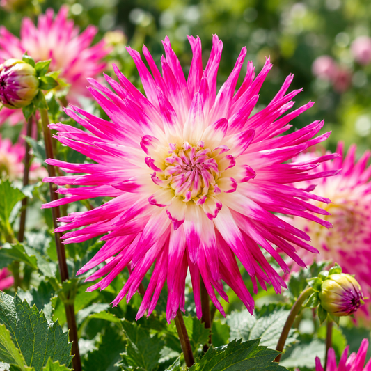 Bulbes de fleurs non-traité Dahlia cactus et semi-cactus Veritable calibre 1