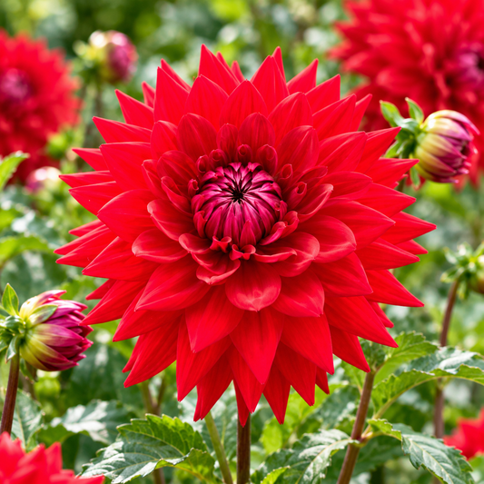 Bulbes de fleurs non-traité Dahlia cactus et semi-cactus Witteman's Best calibre 1