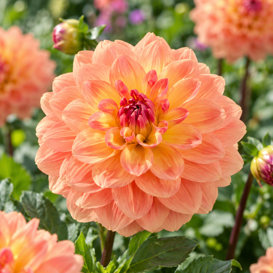 Bulbes de fleurs non-traité Dahlia décoratif Ace Summer Sunset® calibre 1