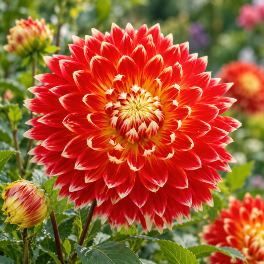 Bulbes de fleurs non-traité Dahlia décoratif Akita calibre 1