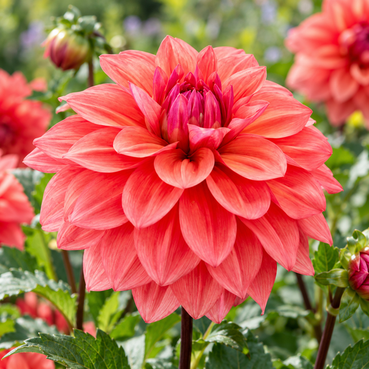 Bulbes de fleurs non-traité Dahlia décoratif American Dawn calibre 1