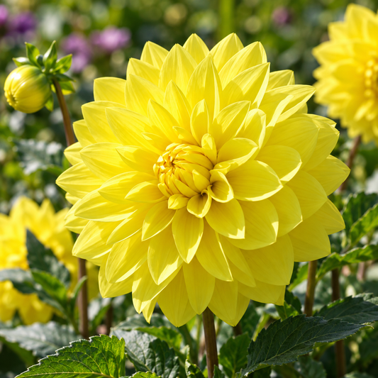 Bulbes de fleurs non-traité Dahlia décoratif American Sun calibre 1