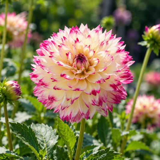 Bulbes de fleurs non-traité Dahlia décoratif Ariko Aphrodite calibre 1