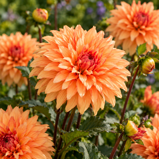 Bulbes de fleurs non-traité Dahlia décoratif Autumn Fairy calibre 1